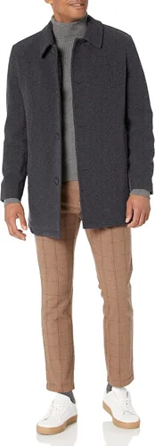 Miniatura 4 de Cole Haan Men's Button Up Wool Plush Car Coat