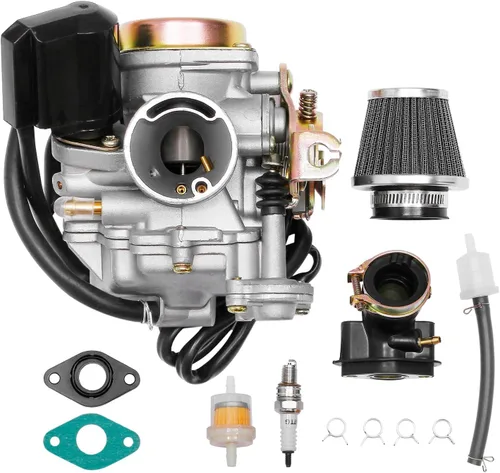 Carburador GY6 50cc PD18J 18mm Compatible con 4 tiempos 49cc 50cc 80cc 139QMB 139QMA Motor de Ciclomotor para Scooter Taotao Kymco con Filtro de