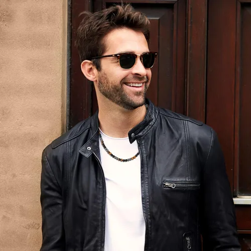 Miniatura 2 de GAVU Collar de cristal con cuentas de piedras preciosas para hombre