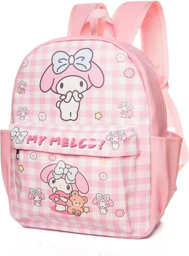 Miniatura 8 de Roffatide Dibujos animados Cinnamoroll Todo Sobre Impresión a Cuadros Casual Mochila Linda Mochila Viaje Bicicleta Mochila Senderismo Mochila Azul