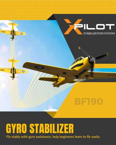 Miniatura 3 de VOLANTEXRC Avión RC para principiantes, 4CH Avión RC WWII T28 Trojan con Aileron, Avión RC de 2.4Ghz con control remoto con Xpilot Auto-recuperación