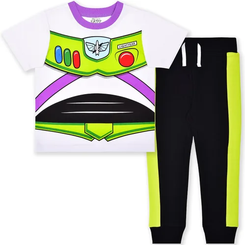 Miniatura 8 de Disney Toy Story Woody and Buzz Lightyear - Conjunto de camiseta y pantalones de manga corta para niños pequeños