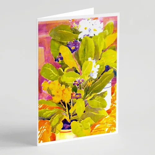Miniatura 26 de Caroline's Treasures 6077GCA7P Flower - Tarjetas de felicitación y sobres de Aster - Paquete de 8 tarjetas en blanco con sobres, tamaño A7, tarjetas