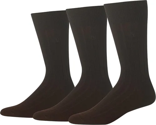 Miniatura 2 de Chaps Men's Soft Touch True Rib Dress Crew Socks-3 Pair Pack-Modal Blend and Embroidered Detail