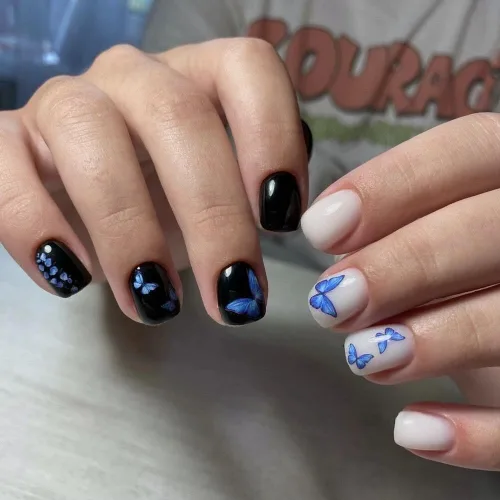 Miniatura 3 de Eseres 10 hojas de calcomanías de uñas de mariposa para mujer, diseño y arte de uñas