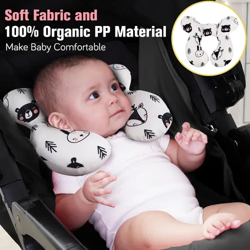 Miniatura 2 de Kakiblin - Almohada de cuello para bebé, almohada de apoyo para bebé mejorada, almohada para la cabeza del bebé, almohada de apoyo para el cuello