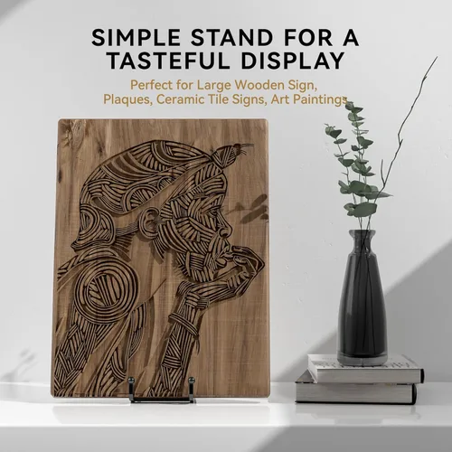 Miniatura 6 de IPAME Soportes para platos grandes de 10 pulgadas para exhibición - Soporte de exhibición de metal para platos + Caballetes pequeños soporte