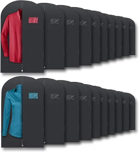Miniatura 8 de Plixio Bolsas para Prendas Bolsa de Traje para Viaje y Almacenamiento de Ropa de Vestidos, Camisas de Vestir, Abrigos— Incluye Cremallera y Ventana