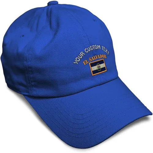 Miniatura 43 de Speedy Pros Sombrero de béisbol suave bordado papá sombrero El Salvador bandera bordado hombres y señoras gorra de béisbol algodón