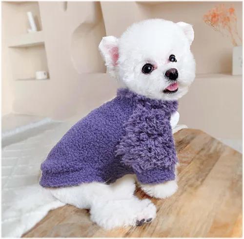 Miniatura 2 de Suéter para Perros Pequeños Niña Niño Ropa de Cachorro Cuello de Tortuga Suéter para Perro XXS Sudadera de Chihuahua Abrigos para Perros Pequeños