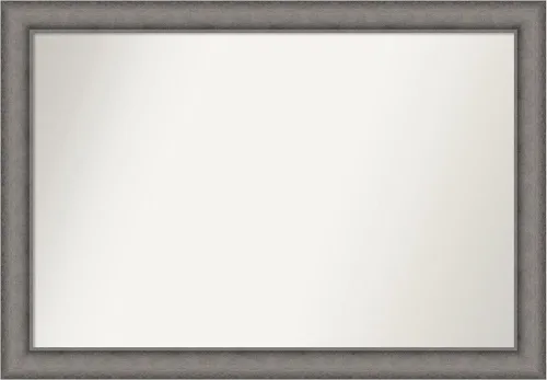 Miniatura 21 de Amanti Art Espejo de pared personalizado no biselado (24.5 x 24.5 pulgadas), marco gris marrón alta, varios tamaños personalizados, espejo de baño