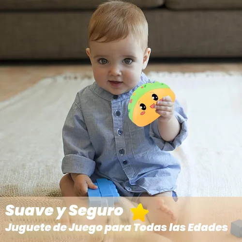 Miniatura 5 de Anboor - Peluche con forma de taco, lento, de levantamiento lento, juguete para niños, suave, forma de tacos mexicanos, perfumados, alivio