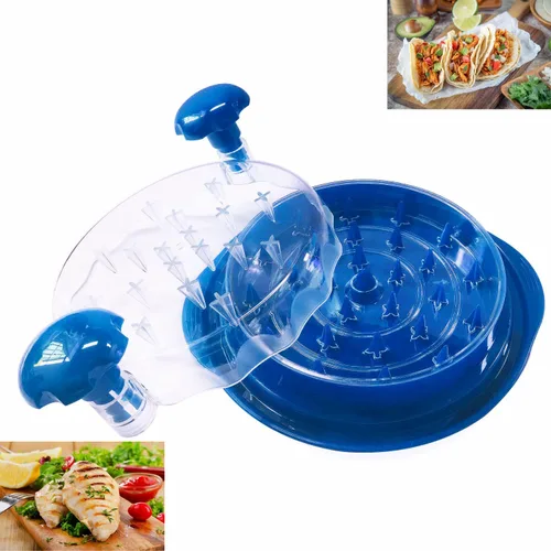 Miniatura 11 de Trituradora de pollo de gran capacidad, trituradora de carne resistente para pechuga de pollo, cerdo desmenuzado y carne de res, tapa visible, base