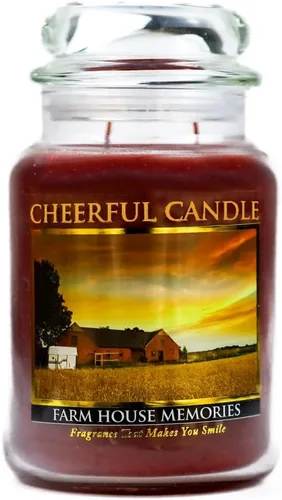 Miniatura 10 de A Cheerful Giver - Vela perfumada en tarro de cristal Farm House Memories (6 onzas) con tapa y fragancia fiel a la vida, fabricada en Estados Unidos
