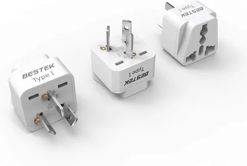 Miniatura 9 de BESTEK Adaptador de enchufe de viaje en todo el mundo, adaptador de enchufe de entrada dual de 100-250 V, adaptador universal de viaje todo en uno