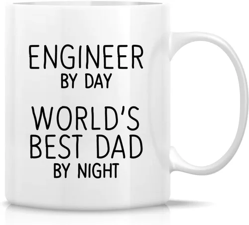 Miniatura 16 de Retreez - Taza divertida con texto en inglés "No. 1 Dad", 325 ml, tazas de cerámica, mensajes divertidos, sarcásticos, motivacionales, regalos