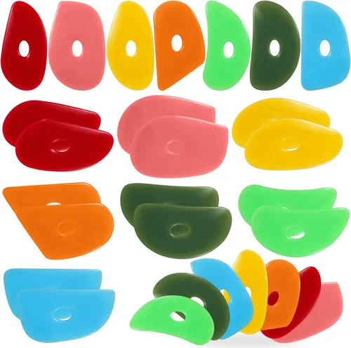 Sherr 21 varillas suaves para cerámica, arcilla de silicona, herramientas de cerámica, cerámica, arcilla de goma, varillas de cerámica para adultos,