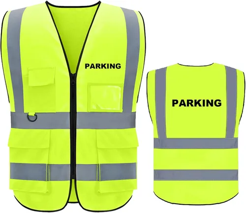 Miniatura 10 de BeautyWill Security Safety Vest High Visibility Reflective Ansi Class 2 Hi Vis Construction Workwear Safety Apperal