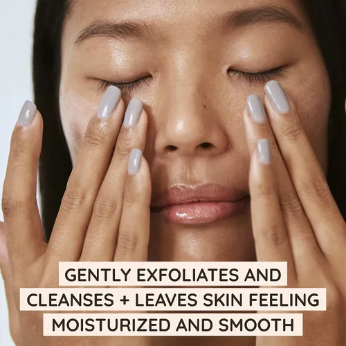 Miniatura 3 de Aveeno Calm + Restore Exfoliante facial nutritivo PHA diario para pieles sensibles, sin fragancia y fórmula de avena no abrasiva para exfoliar