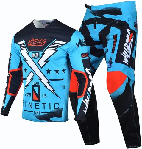 Conjunto de pantalones de motocross para hombre, motocross, motocross, motocross, ropa de carreras para mujeres y adultos