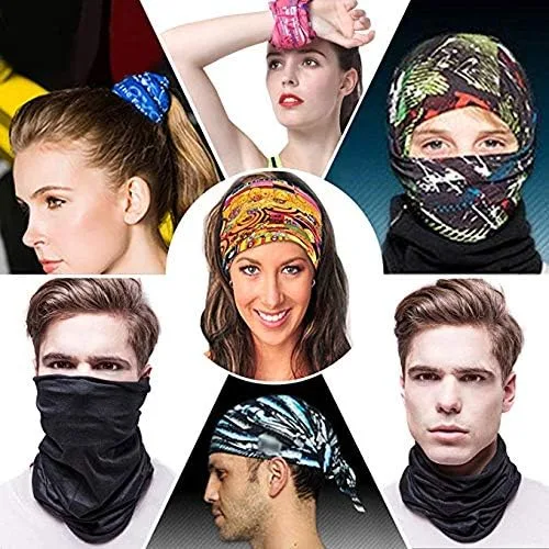 Miniatura 8 de Gator Masks - Máscara facial para exteriores, sin costuras, polaina para el cuello, bandana de tubo, para la cabeza, diadema mágica, banda