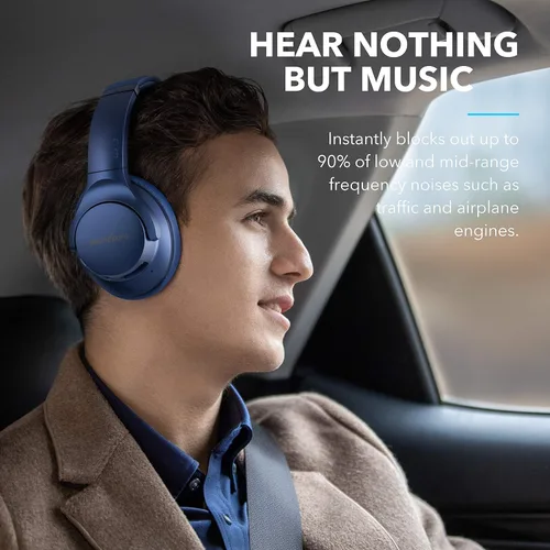 Miniatura 3 de Soundcore Anker Life Q20 Auriculares híbridos con cancelación activa de ruido (azul)