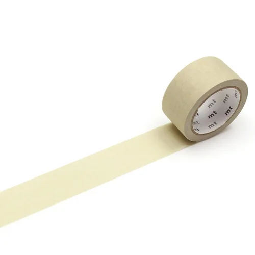 MT Kaku-Kaku Washi Tape para Dibujo y Escritura [Producida en Japón]: 0.8 pulg. x 23 pies (Amarillo apagado)