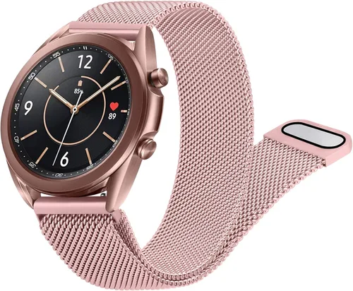 Miniatura 7 de Meliya Correa para Samsung Galaxy Watch 3 bandas de 1.614 in para mujeres y hombres, 0.787 pulgadas de acero inoxidable de repuesto para Galaxy
