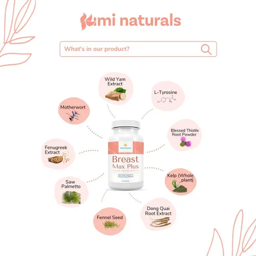 Miniatura 4 de KIMI Naturals Breast Max Plus - Píldoras de mejora de senos l Suplemento potenciador para un crecimiento rápido y busto más grande, fórmula