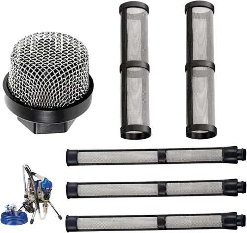 Miniatura 12 de 246385 246384 287032 Juego de filtros para Graco 390 395 490 495 495 595 3400 pulverizador 3 tipos de bomba de pulverización de filtro de paja