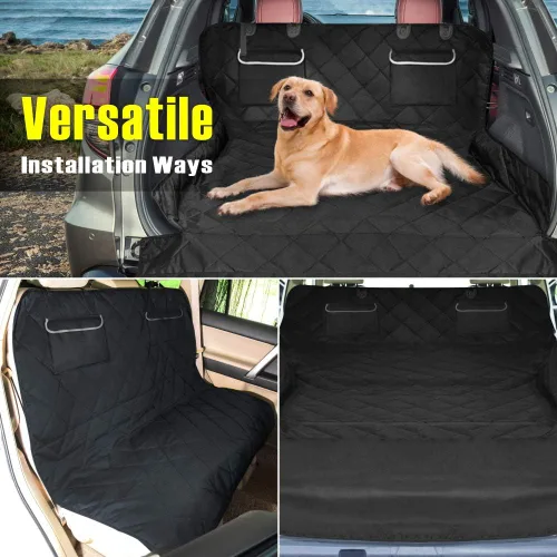 Miniatura 6 de F-color Funda para compartimiento de carga para SUV para perros, forro de carga para mascotas impermeable, asiento para perros, alfombra para SUV