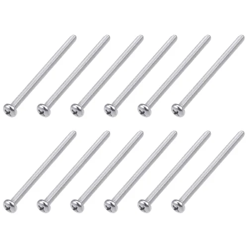 Miniatura 19 de METALLIXITY Tornillos de máquina (M2 x 0.118 in), 30 unidades, pernos Phillips cruzados de acero inoxidable 304, para instalación de muebles