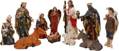 Miniatura 10 de Estatua de San Judas Tadeo, 8 pulgadas, estatua de San Judas, monedas, dinero, resina, figura religiosa 7.9 in (7.9 in)