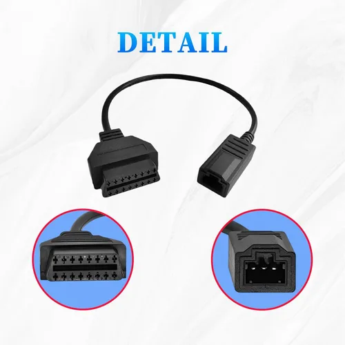 Miniatura 6 de Cable Adaptador OBD1 a OBD2 Compatible con Conector de 3 Pines para Honda, Adaptador de 3 Pines OBD1 a 16 Pines OBD2 para Vehículos Antiguos
