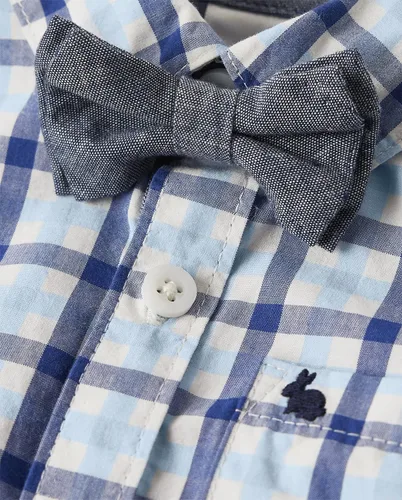Miniatura 2 de Gymboree Conjunto de body de manga larga y pantalones cortos chinos para bebé