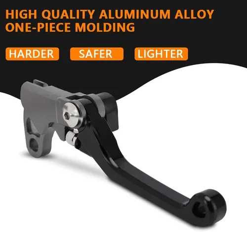 Miniatura 3 de JFG RACING Palanca de freno de motocicleta Palancas plegables CNC para KLX 110 KLX110 KLX110L 2010-2023 Negro