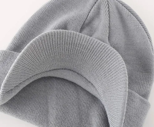 Miniatura 32 de Home Prefer - Gorro de invierno para hombre con visera, cálida y doble punto.