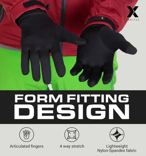 Miniatura 5 de Running Glove Liners - Thermal Black Winter Gloves for Men & Women - Thin, Lightweight & Warm Cold Weather Gloves for Cycling, Driving, Outdoor