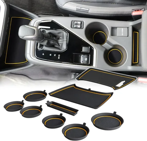 Miniatura 13 de Auovo Insertos para Portavasos Compatibles con Accesorios Subaru Crosstrek 2024 2025 2026 Impreza Accesorios para Auto Almohadillas de Portavasos