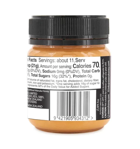 Miniatura 9 de Steens Miel de Manuka - MGO 85+ - Miel de Manuka multifloral pura y cruda 100% certificada, embotellada y sellada en Nueva Zelanda, 7.9 onzas