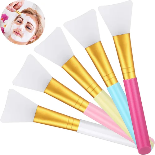 30 cepillos de silicona para mascarilla facial, aplicador de barro facial de silicona suave, herramientas de arcilla, herramientas de belleza para
