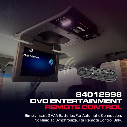 Miniatura 4 de 84012998 Consolas superiores traseras con control remoto de entretenimiento de DVD compatible con Chevy Suburban/Tahoe y GMC Yukon 2013-2020