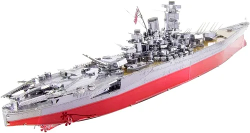 Miniatura 5 de Fascinations Metal Earth Premium Series Yamato Battleship 3D Kit de modelo de metal