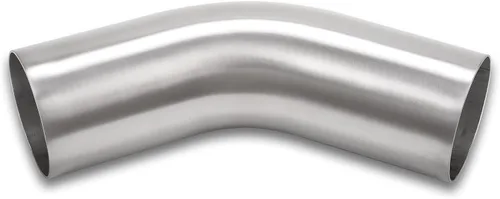 Miniatura 19 de Codo de 180 Grados 1.5 Pulgadas 38mm OD Tubo de Aleación de Aluminio para Intercooler, Tubería de Admisión de Aire, Radio 1.5D, Acabado Cepillado