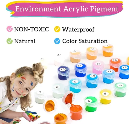 Miniatura 7 de FILASLFT Kit de Pintura por Números para Adultos, Pintura por Números de Sendero Forestal para Adultos Principiantes, Pintura de Hoja de Arce por