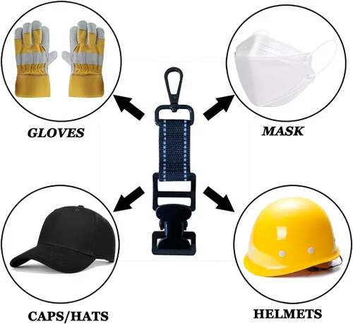 Miniatura 6 de ZHIRONGFA - Pinza multiusos para guantes de bombero, mantiene los guantes organizados y prácticos, para lucha contra incendios, golf, trabajo