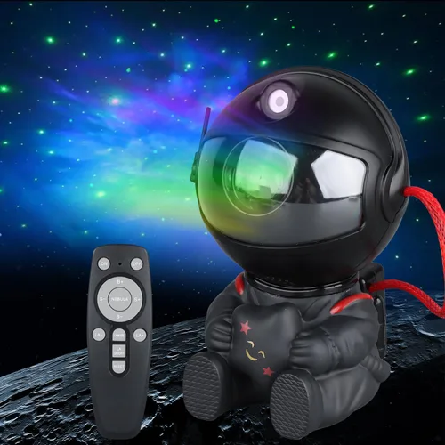 Miniatura 9 de Proyector de Estrellas de Astronauta, Luz de Galaxia Proyector de Estrellas para Niños, 8 Modos Control Remoto y Luces LED Ajustables de 270°