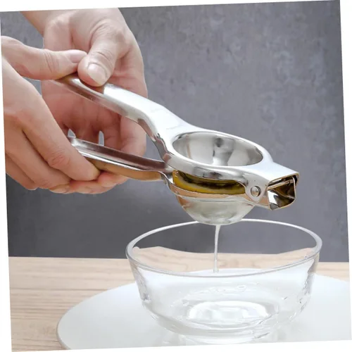 Miniatura 6 de INOOMP Exprimidor manual de acero inoxidable con exprimidor manual de limón y naranja con cómodo exprimidor de cítricos de mano para lima, kiwi