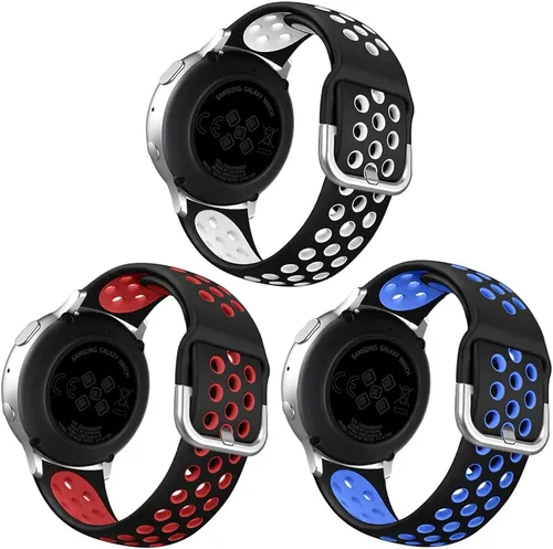 Paquete de 3 correas compatibles con Samsung Galaxy Watch Active 2 de 1.575 pulgadas, 1.732 pulgadas/Active/Galaxy Watch 3 Band 1.614 pulgadas/Watch