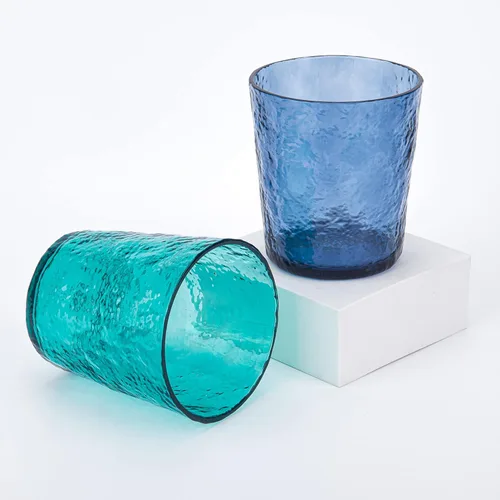 Miniatura 3 de KX-WARE Vasos de plástico de acrílico de 12 onzas, juego de 8 unidades, color azul Gris